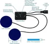 Diagram showing the components and functions of a Bluetooth headset. Produktbild-Vorschau