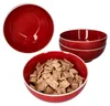 sada 4 misek Linus Red Bowl 700ml Cereal Salad Dessert Bowl Náhled obrázku produktu 1