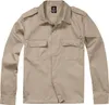 A plain studio shot of a beige long-sleeved shirt. Anteprima dell’immagine prodotto