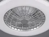 LED Deckenventilator STRALSUND Ø49cm Silber Fernbedienung Produktbild-Vorschau 6
