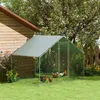 PawHut kurník s výběhem 3 x 1,7 x 1,9 m se zámkem, střecha Náhled obrázku produktu 2