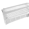 A close-up, angled view of a white lint filter for a dryer. Produktbild-Vorschau