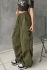 ASKSA Pantalon Cargo Femme Baggy Jambe Large Y2K Track Voir les images du produit 4