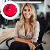 Červený sedací míč, ergonomický balanční polštář, vzduchový Náhled obrázku produktu 7
