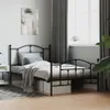 vidaXL Struttura letto con testiera e pediera in metallo Anteprima dell’immagine prodotto 7