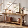 Grande console en bois pour l'entrée, table d'entrée de Voir les images du produit 9