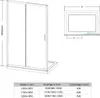 SONNI Duschabtrennung 120 x 185cm Schiebetür Duschkabine Produktbild-Vorschau 7