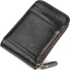 INF Portafoglio porta carte RFID Vera pelle Nero Anteprima dell’immagine prodotto 1