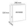 Exacompta 10x Classeur rembordé PVC 4 anneaux en D de 50mm Voir les images du produit 5