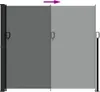 Zatahovací boční markýza antracitová 180 x 600 cm Náhled obrázku produktu 5