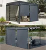 set di 2 tende a pergola - 124 x 225 cm - grigio antracite Anteprima dell’immagine prodotto 2