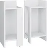 Two white nightstands are shown side-by-side against a white background. Náhled obrázku produktu