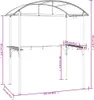 Gazebo barbecue con ripiani, antracite, 220X115X230 Cm, Anteprima dell’immagine prodotto 7