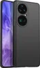 A black silicone phone case is shown from a diagonal angle, with the phone inside visible on the left. Produktbild-Vorschau