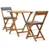 set bistrot 3 pezzi pieghevole con cuscini in legno Anteprima dell’immagine prodotto 7