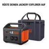 Jackery 90-1000-USYOR1, Taška na přenášení, Šedá, Oranžová, Náhled obrázku produktu 20