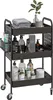 A three-tier rolling cart filled with various bathroom or personal care products. Produktbild-Vorschau