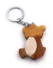 Onwomania Schlüsselanhänger aus Holz Bär Teddyär Tier Produktbild-Vorschau 2