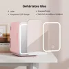Puluomis Mini lednička 4 l s LED zrcadlem, přenosná, pro Náhled obrázku produktu 8