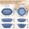 Gärkörbchen Set aus Silikon, Brot Gärkorb oval & rund, Produktbild-Vorschau 2