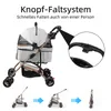 Hundewagen Hundebuggy klappbar für Hunde & Katzen bis 20 kg Produktbild-Vorschau 6