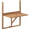 Tavolo da balcone pieghevole LILOU, realizzato in legno di Anteprima dell’immagine prodotto 1