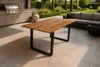 Gartentisch Outdoor massiv Teakholz 180 x 90 U-Gestell Produktbild-Vorschau 1