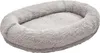 A gray, oval-shaped pet bed with raised sides, shown from a diagonal angle on a white background. Anteprima dell’immagine prodotto