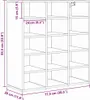 vidaXL Skříňka na boty z regenerovaného dřeva 77,5 x 30 x Náhled obrázku produktu 8
