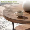 Table d'appoint ronde en bois massif de 80 cm de diamètre, Voir les images du produit 7