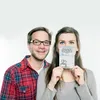 Mr. & Mrs. Panda Ansichtskarte Pinguine Kuscheln Design - Produktbild-Vorschau 4