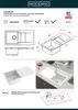 Granitspüle - Spülbecken - Küchenspüle - 86 x 43,5cm - Weiß Produktbild-Vorschau 9