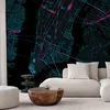 Vlies Fototapete - Blue Manhattan 450x315 cm Karten Produktbild-Vorschau 1