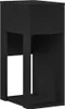 A black computer cabinet with a drawer on top and an open shelf below. Podgląd zdjęcia produktu
