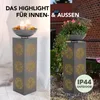 EASYmaxx LED-Dekosäule Beton-Optik mit Pflanzschale Mandala Produktbild-Vorschau 2