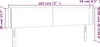 LED Kopfteil Hellgrau 183x16x78/88 cm Stoff Produktbild-Vorschau 6