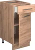 A kitchen base cabinet with a drawer and a door, shown from the front-left. Podgląd zdjęcia produktu