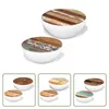The Living Store 2-tlg. Couchtisch-Set Halbkugel Altholz Produktbild-Vorschau 7