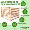 Moderner Komposter aus Lärchenholz Massivholz Produktbild-Vorschau 5
