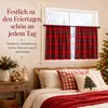 2er Set Scheibengardinen Weihnachten Tartan Bistrogardinen Produktbild-Vorschau 3