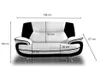 Emoebel24 Sofa 3-Sitzer  Couch Kunstleder 198x87x89 cm ONYX Produktbild-Vorschau 5