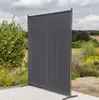 Merxx Privacy Screen wide - ocelový rám s textilní šedou Náhled obrázku produktu 3