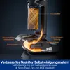 A diagram illustrating the internal workings of a cleaning device, highlighting its self-cleaning system. Podgląd zdjęcia produktu