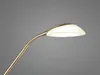 A close-up of a modern desk lamp with a flexible neck and a frosted glass shade emitting light. Anteprima dell’immagine prodotto