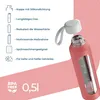 Sklenená fľaša na pitie Wessper so silikónovým obalom – 0,5 Náhľad obrázku produktu 2