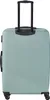 A teal suitcase is shown from the back. Produktbild-Vorschau