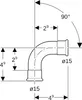 Geberit GE Mapress C-Stahl, Bogen 90°, d15mm, verzinkt, 1 Produktbild-Vorschau 5