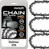 3x Sägekette Kettensäge 35cm 1,3mm 3/8" 52 TG für Dolmar Produktbild-Vorschau 1