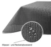 Garten Tischdecke Outdoor PVC rechteckig 130x220 cm Grau Produktbild-Vorschau 5