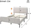Flieks Polsterbett 140x200cm Doppelbett mit Lattenrost, Produktbild-Vorschau 7